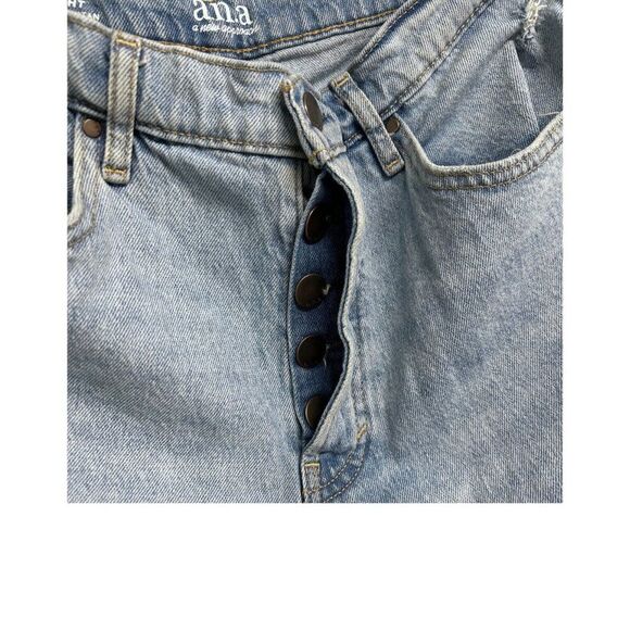 NWOT a.n.a Highest Rise Vintage Straight Leg Jean Button closure Size 10 - Picture 4 of 7
